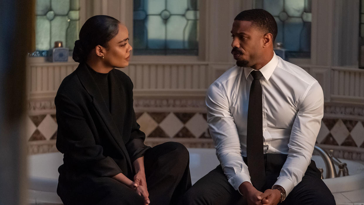  Tessa Thompson and Michael B. Jordan in Creed III 