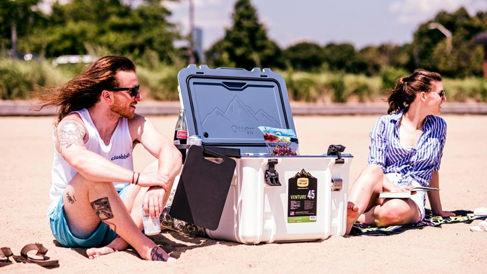 If you're out in the sun all day, this cooler will keep drinks and snacks chilled.