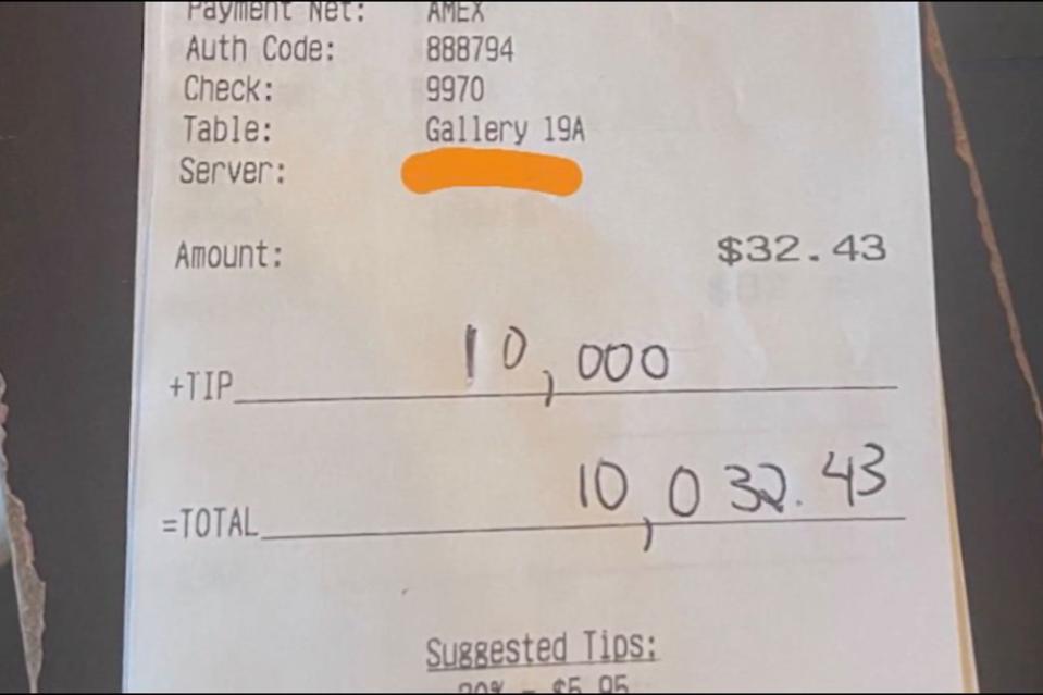 A mystery customer left a $10,000 tip at a small town restaurant in Michigan. The Hill