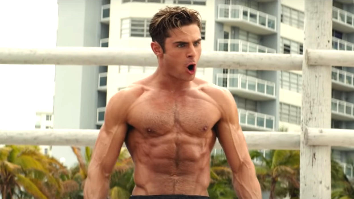 Zac Efron got into incredible shape for his role in 'Baywatch'. (Credit: Paramount)