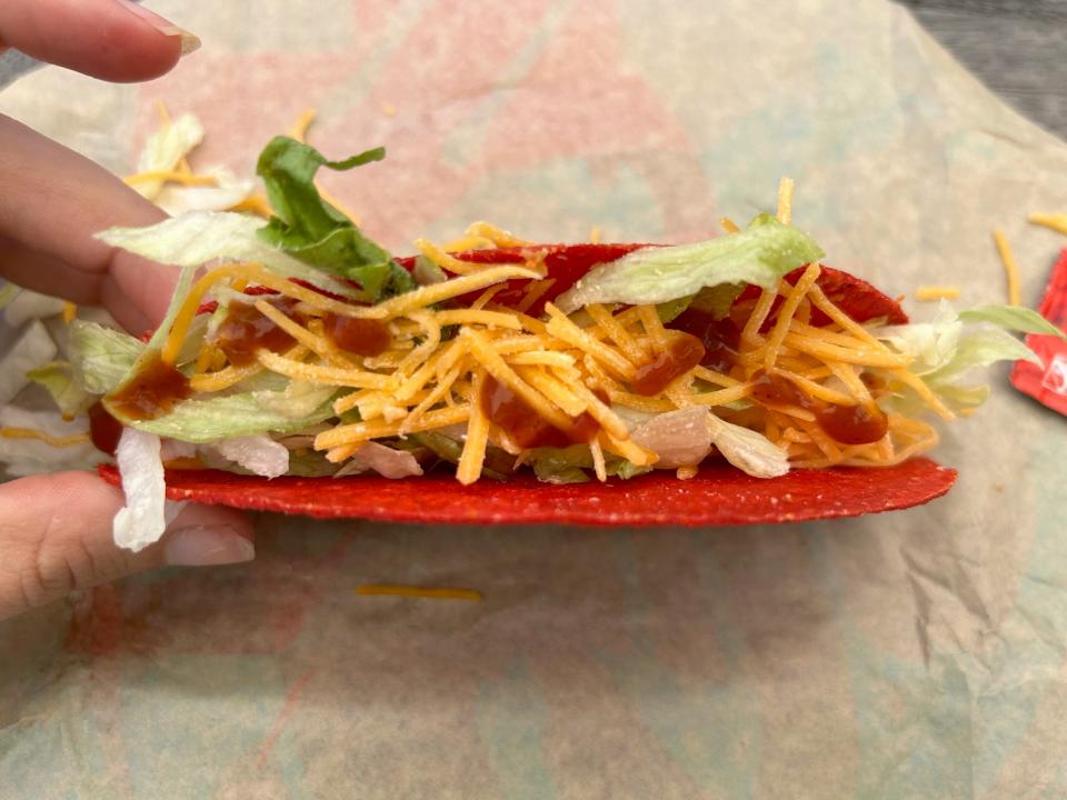 Taco Bell's Volcano Taco