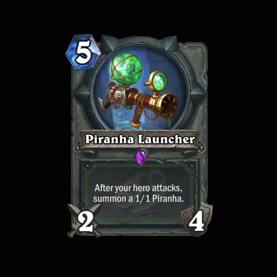 <p>More minions, please. It may seem over-costed at first, but Piranha Launcher feels really good if it manages to summon all four of the little guys. </p>