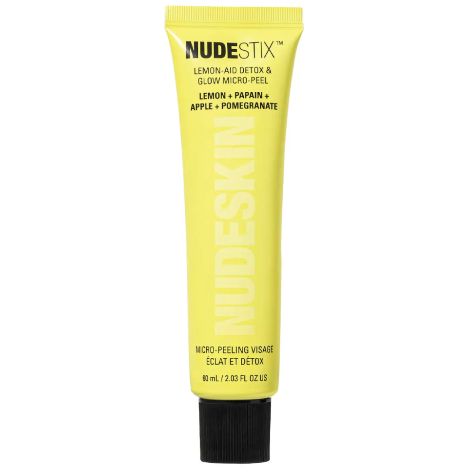 <p><a href="https://go.redirectingat.com?id=74968X1596630&url=https%3A%2F%2Fwww.sephora.com%2Fproduct%2Fnudestix-nudeskin-lemon-aid-detox-glow-micro-peel-P476894&sref=https%3A%2F%2F" rel="nofollow noopener" target="_blank" data-ylk="slk:Shop Now;elm:context_link;itc:0;sec:content-canvas" class="link ">Shop Now</a></p><p>Nudeskin Lemon-Aid Detox & Glow Micro-Peel</p><p>sephora.com</p><p>$25.00</p><span class="copyright">Sephora</span>