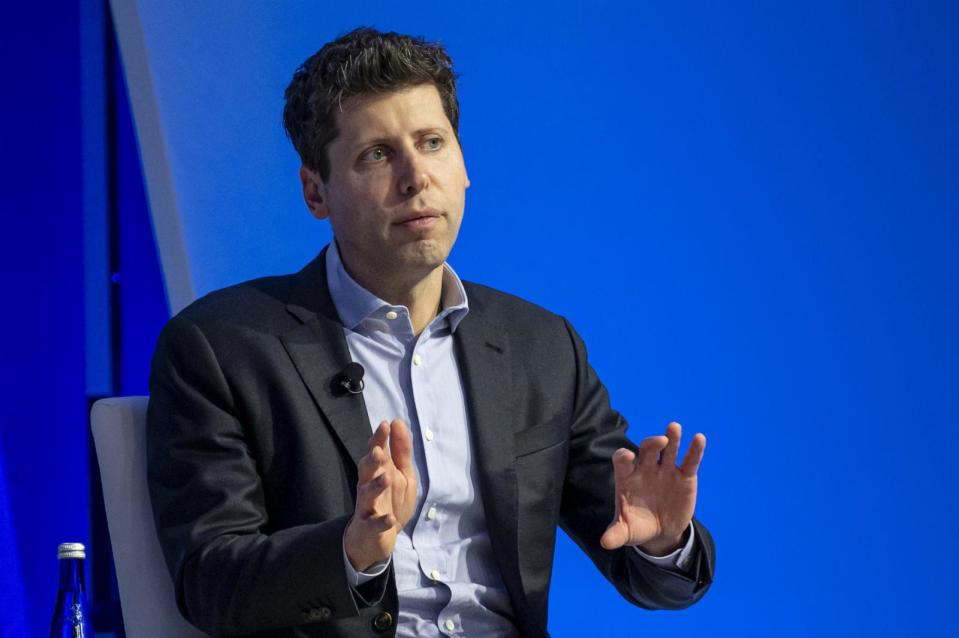 PHOTO: Sam Altman, CEO of OpenAI, during the Asia-Pacific Economic Cooperation (APEC) CEO Summit in San Francisco, California, November 16, 2023. (David Paul Morris/Bloomberg via Getty Images, FILE)