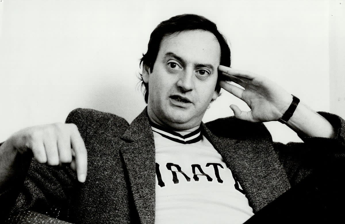 Joe Flaherty promoting ‘Monster Chiller Horror Theatre’ in 1982  (Jim Russell/Toronto Star via Getty Images)