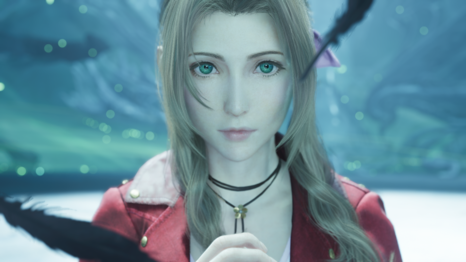 Aerith from Final Fantasy 7 Rebirth prays