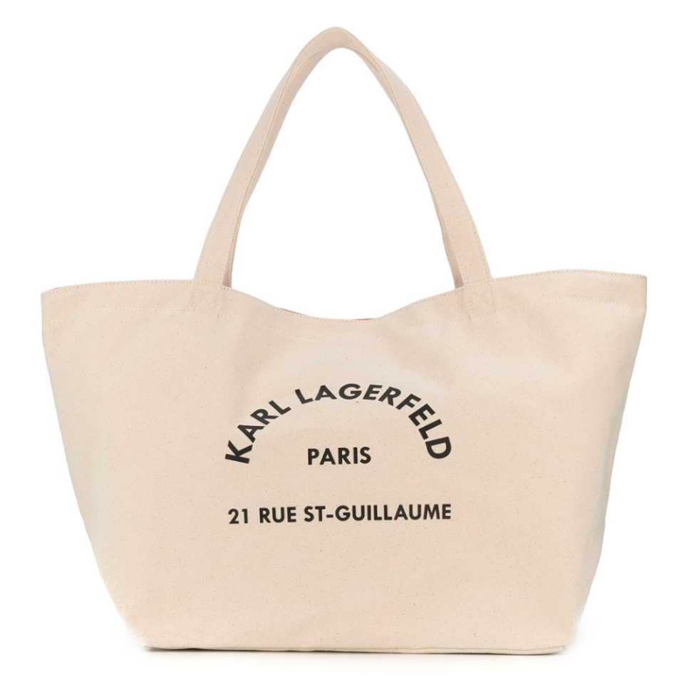 Karl Lagerfeld Logo-Print Tote Bag