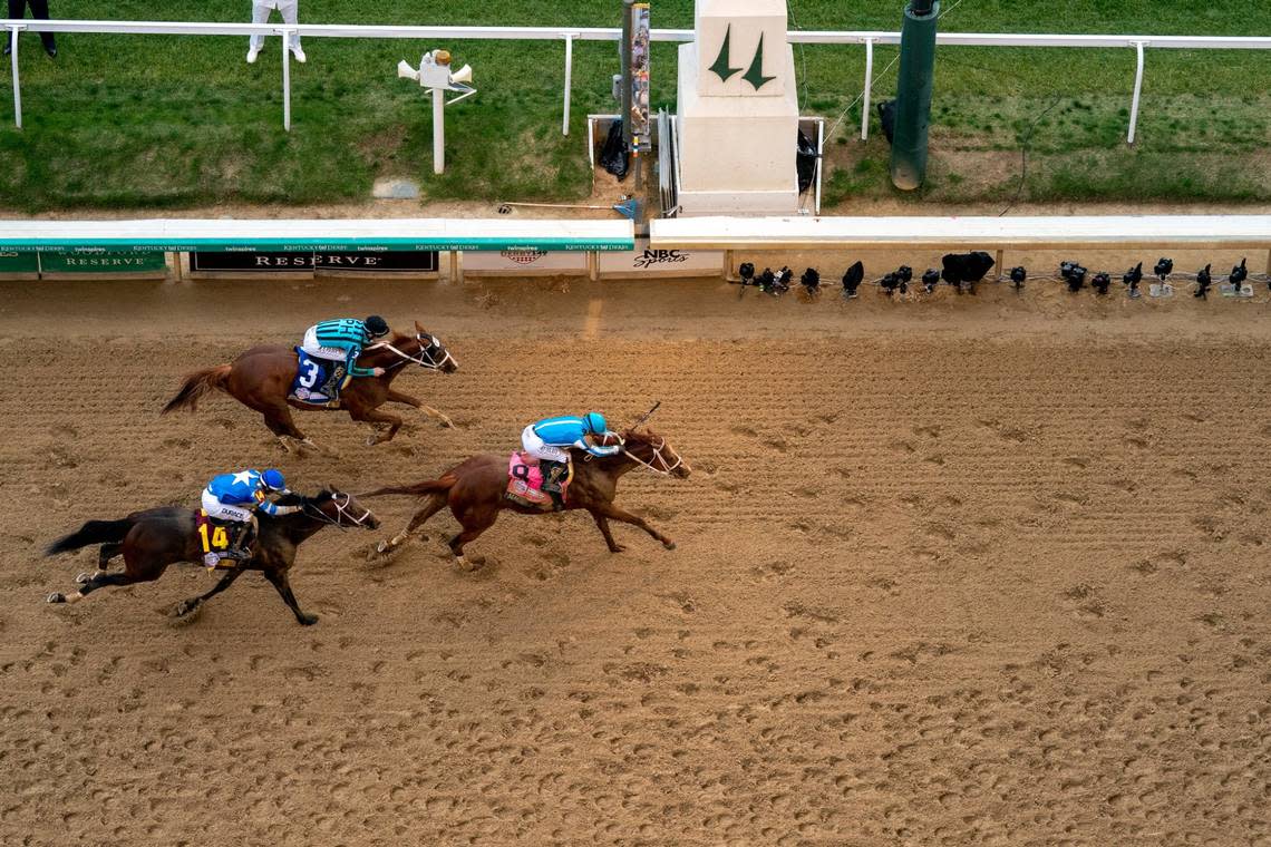 Mage wins the Kentucky Derby on Saturday May 6, 2023 in Louisville, Ky. Mark Mahan