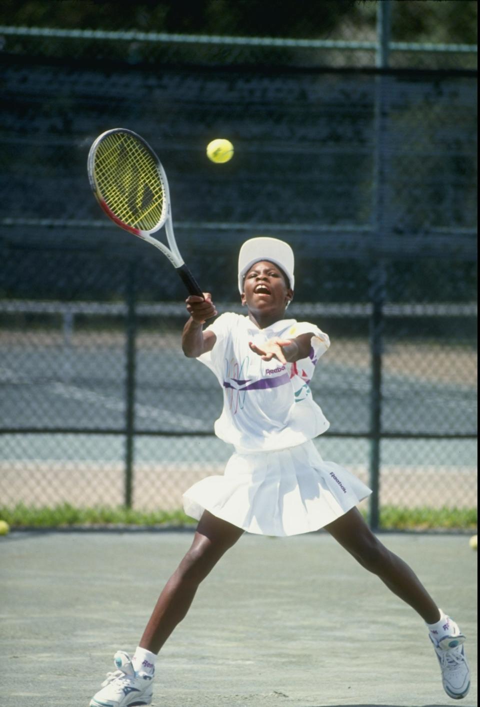Playing tennis in Florida.&nbsp;