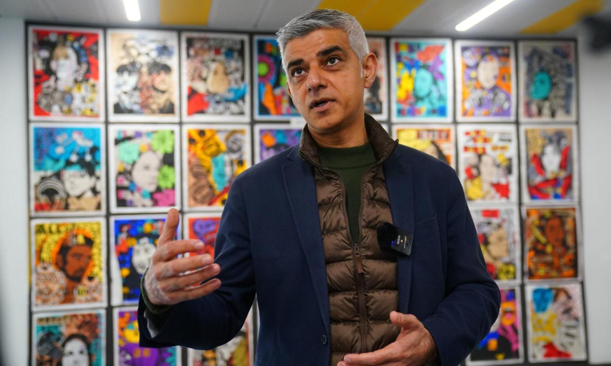 <span>Sadiq Khan said young people could ‘wake up shocked’ if they had not voted.</span><span>Photograph: Victoria Jones/PA</span>