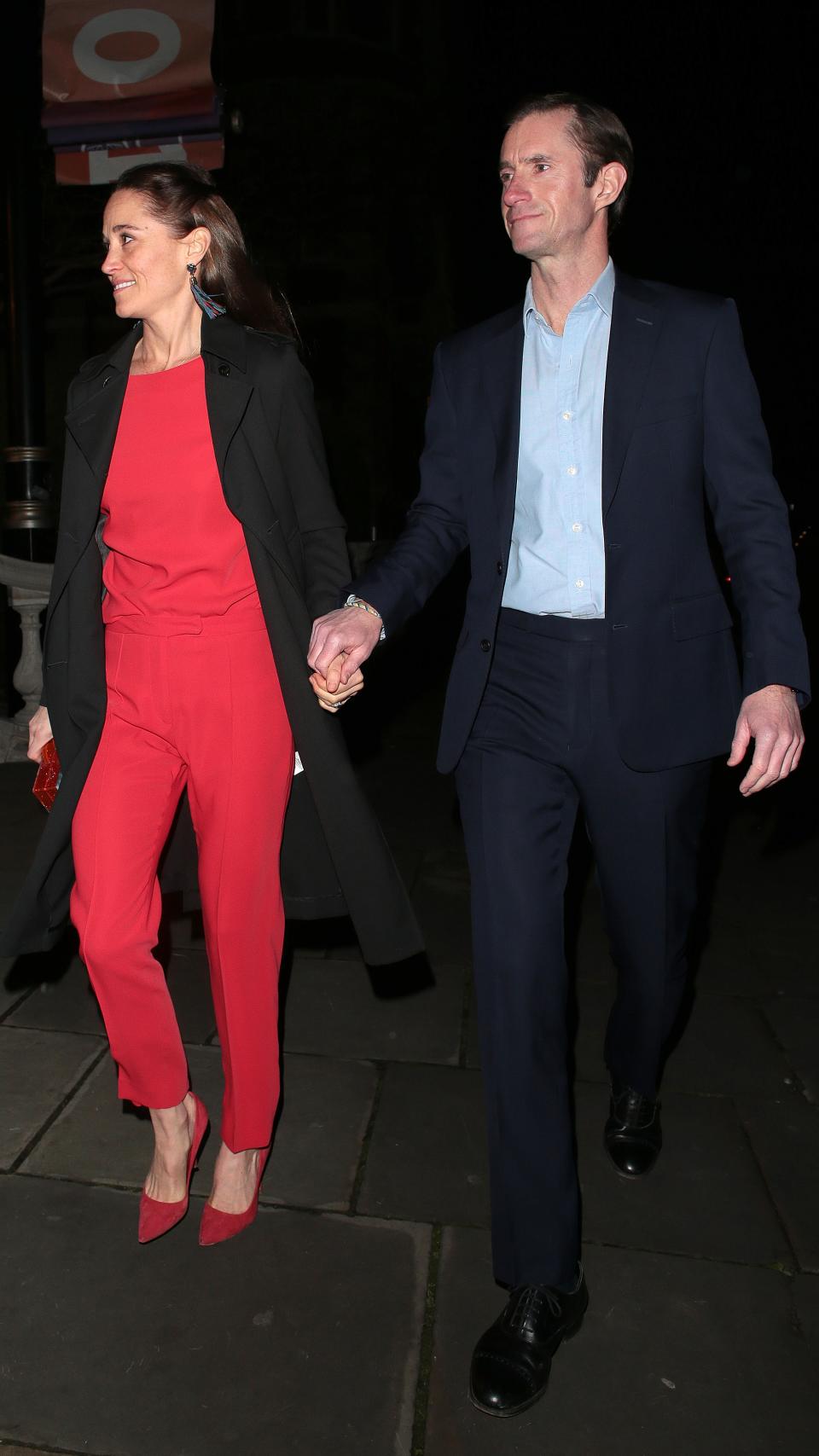 Pippa Middleton and James Matthews seen attending Cirque du Soleil: Luzia - press night at Royal Albert Hall