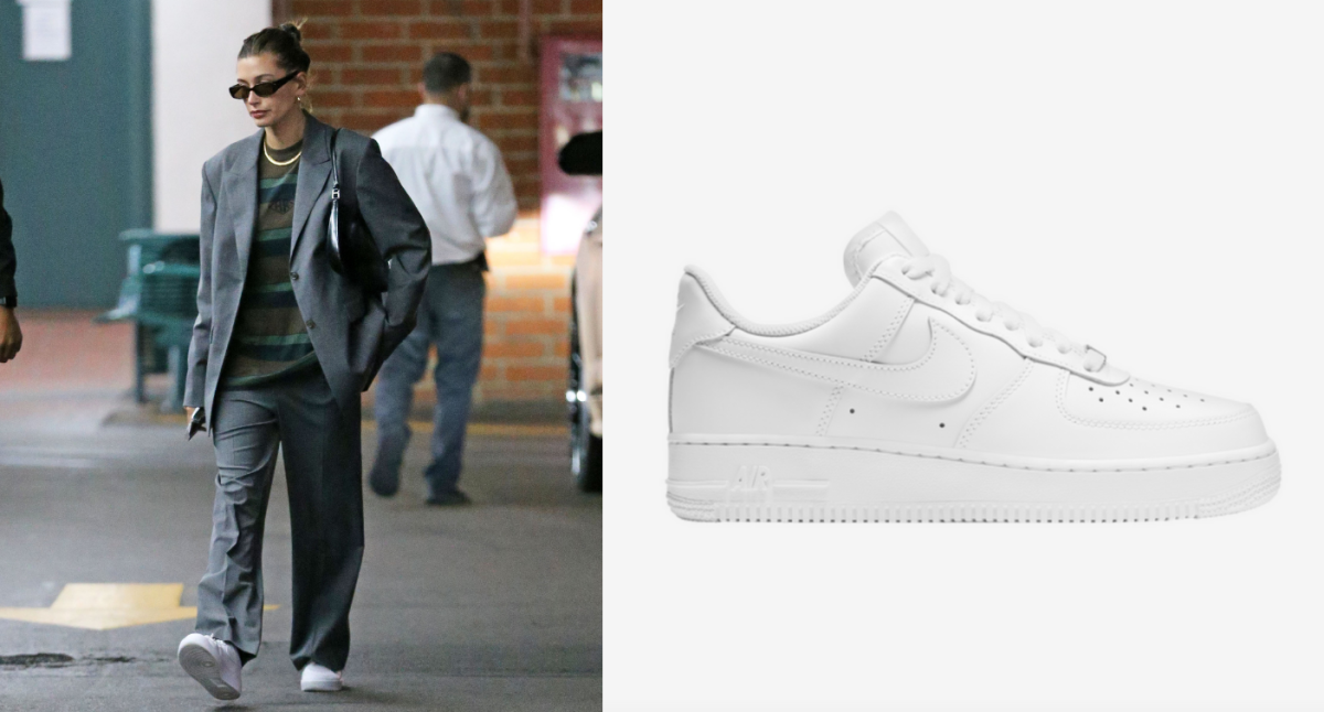 Hailey Bieber wears Nike Air Force 1 in LA: Shop Hailey Bieber's white  sneakers