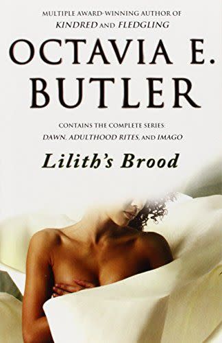 <p><i>Lilith's Brood</i> by Octavia E. Butler</p><p>amazon.com</p><p>$15.89</p><p><a href="https://www.amazon.com/dp/0446676101?tag=syn-yahoo-20&ascsubtag=%5Bartid%7C10049.a.36506%5Bsrc%7Cyahoo-us" rel="nofollow noopener" target="_blank" data-ylk="slk:Shop Now" class="link rapid-noclick-resp">Shop Now</a></p><span class="copyright">amazon.com</span>