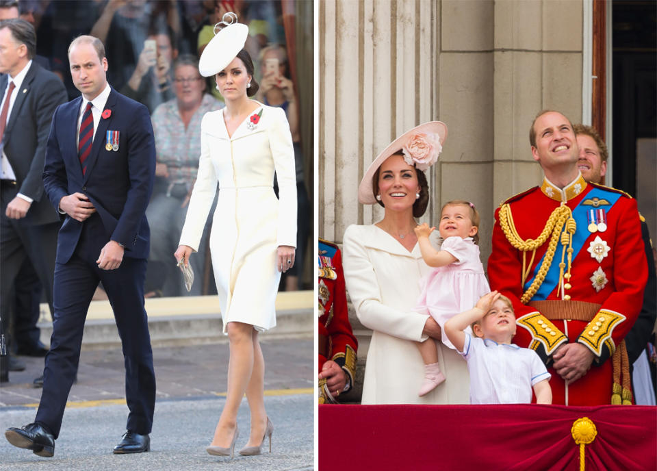 The royal is also likely to have stocked up on several expensive outfits including this white Alexander McQueen number [Photo: PA]