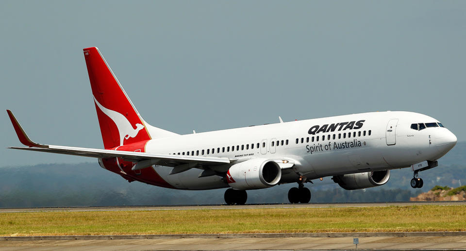 A Qantas Boeing 737 cargo plane descended 12,000 feet after losing cabin pressure. Source: Brendon Thorne/Bloomberg via Getty Images