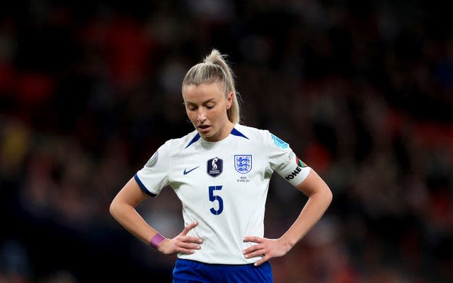 Leah Williamson in action for England (Bradley Collyer/PA)