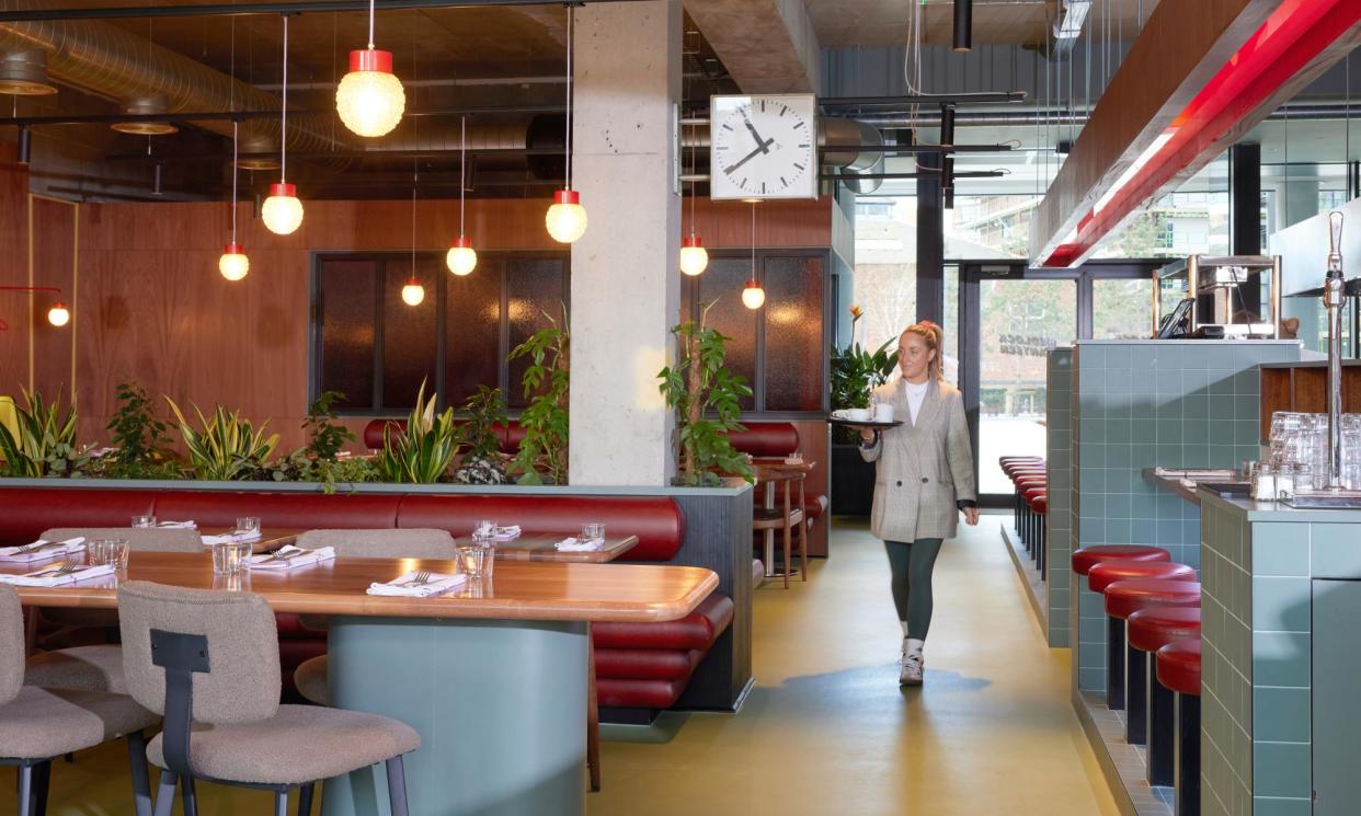 <span>Time for something nice to eat: inside at the Medlock Canteen, Manchester.</span><span>Photograph: Shaw & Shaw/The Observer</span>