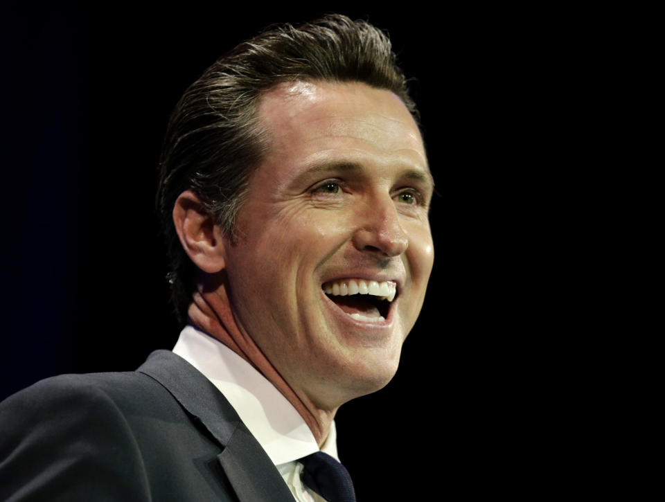 California Gov. Gavin Newsom﻿ (D) is pushing for policies to expand health care access in his state. (Photo: Jae C. Hong/Associated Press)