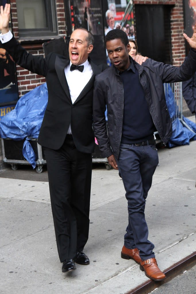 Jerry Seinfeld said Chris Rock was too “shook.” GC Images