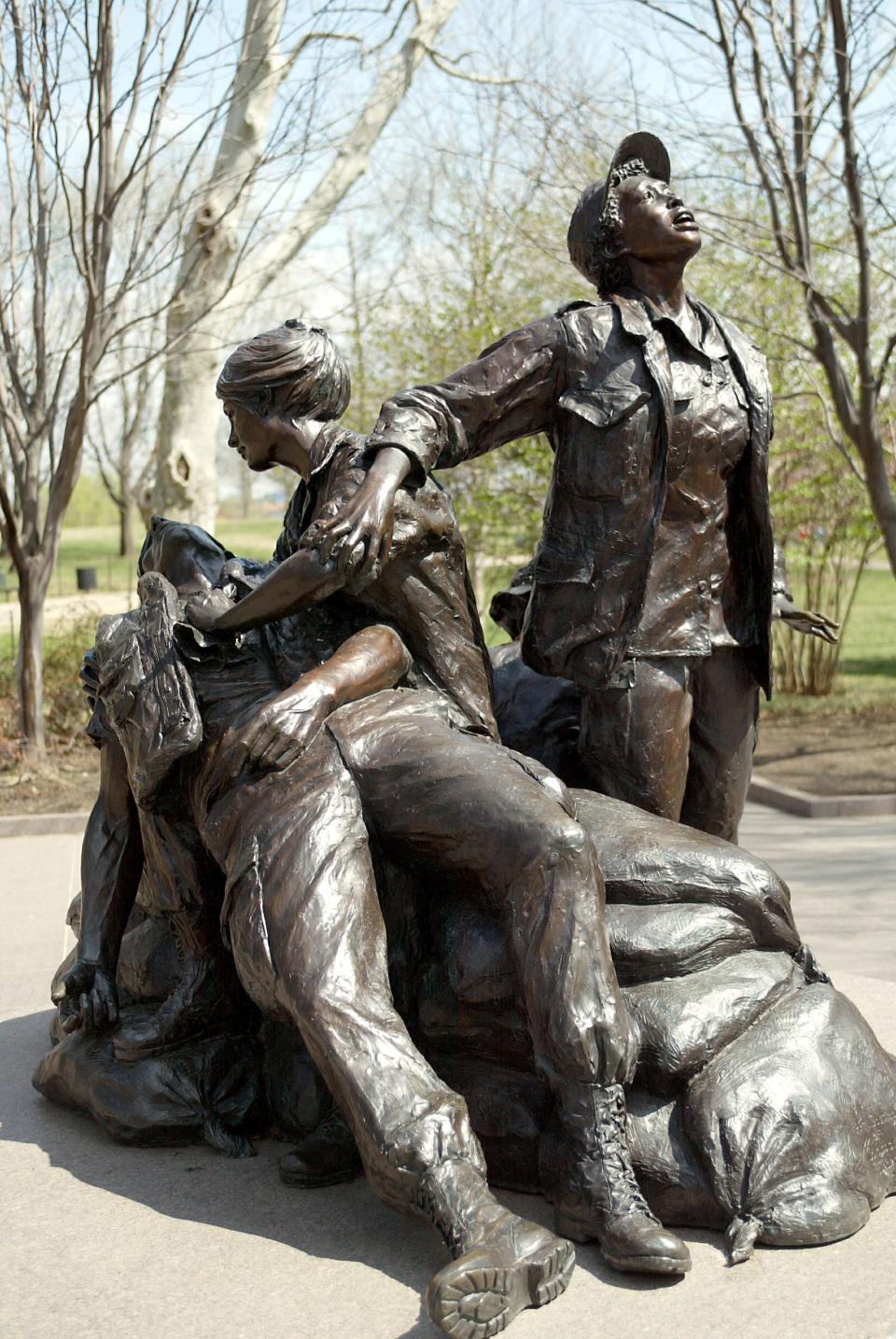 The Vietnam Women's Memorial, located at 21st and Constitution Ave., NW, in Washington.