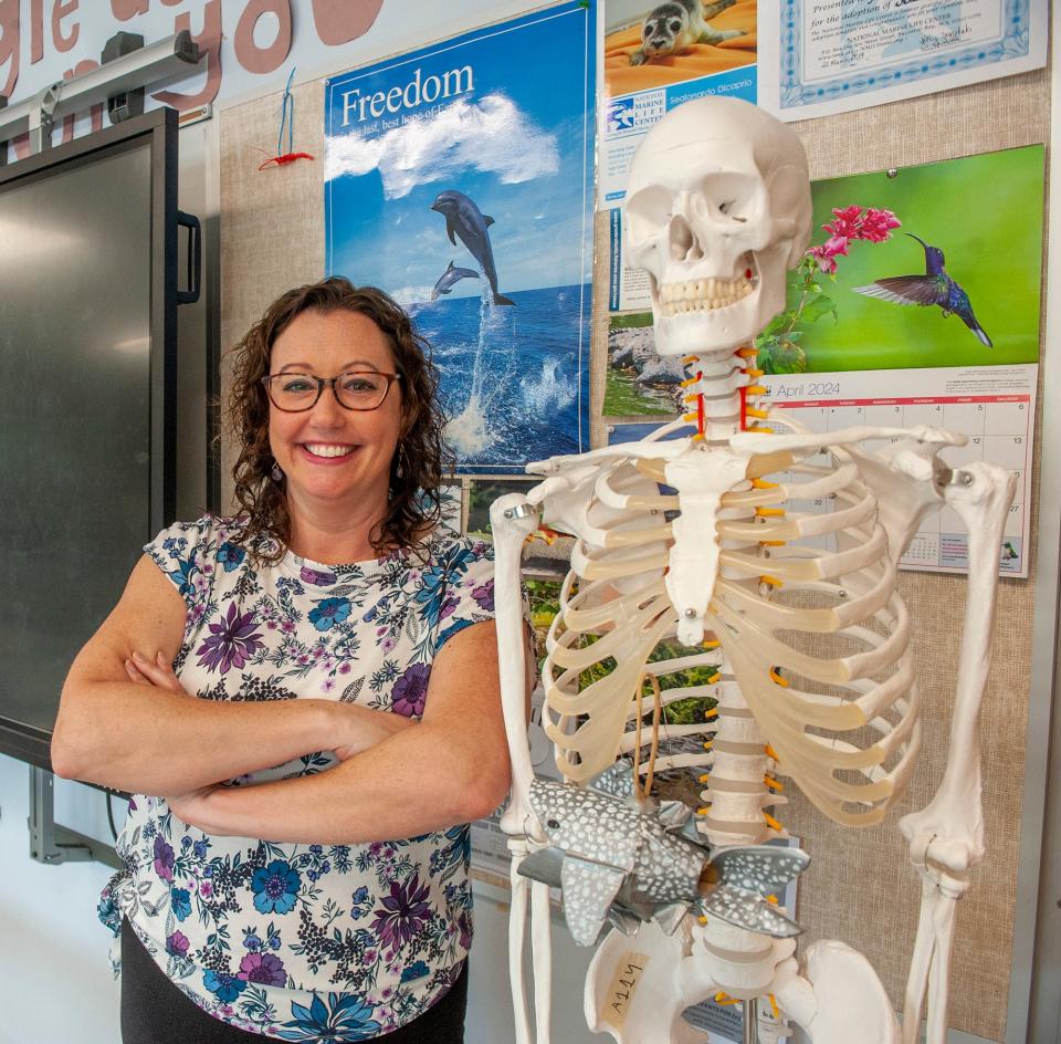 Framingham High School teacher Rebecca Maynard will visit Alaska in June as part of the Grosvener Teacher Fellowship, which was created through a collaboration between Lindblad Expeditions and the National Geographic Society, May 14, 2024.
