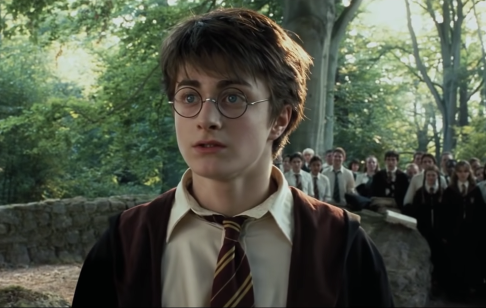 Close-up of Daniel as Harry