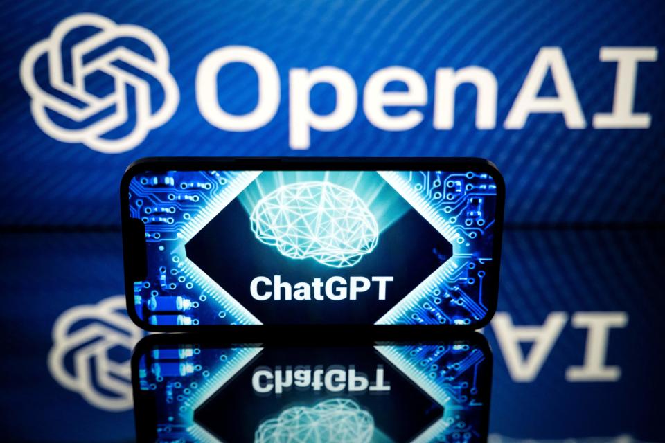 The logos of OpenAI and ChatGPT