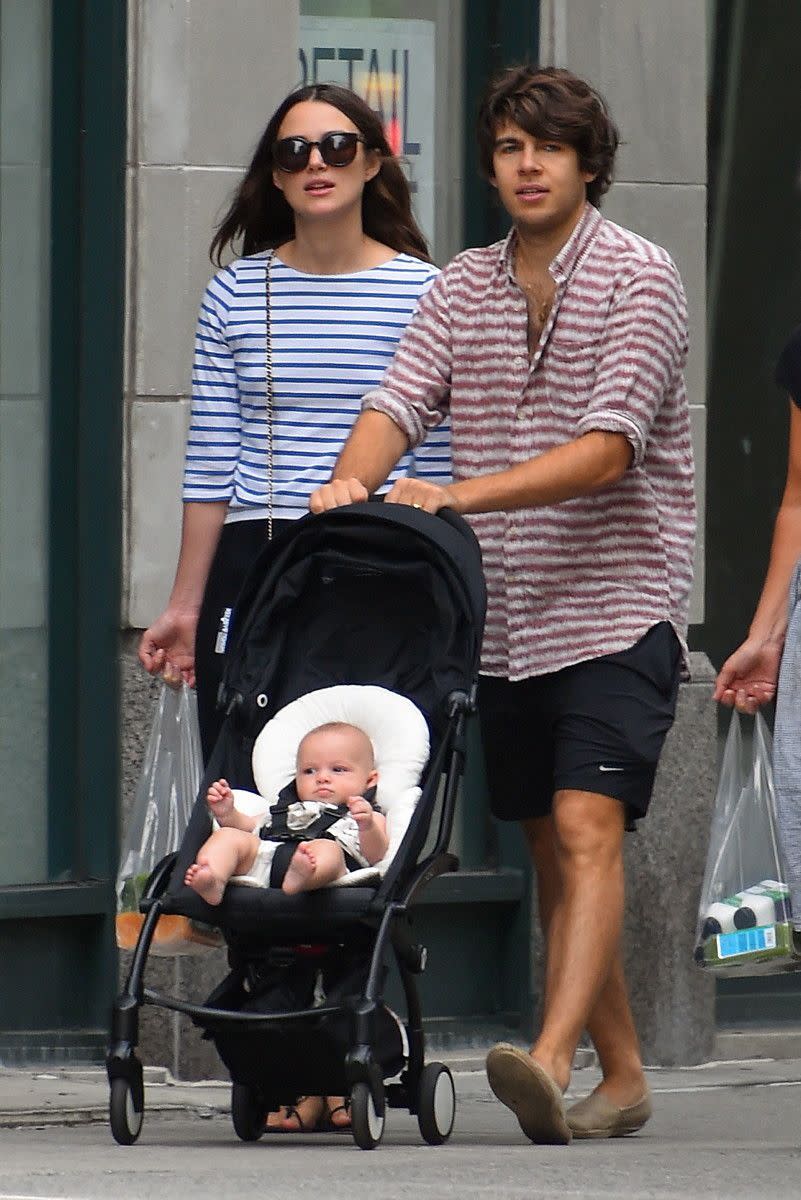 Now that is one adorable baby! New parents Keira Knightley and James Righton finally revealed their newborn daughter Edie to the world while out for a stroll in New York City on Aug. 31, 2015. Knightley and Righton welcomed their bundle of joy into the world about four months ago and have been spending lots of time with her since.