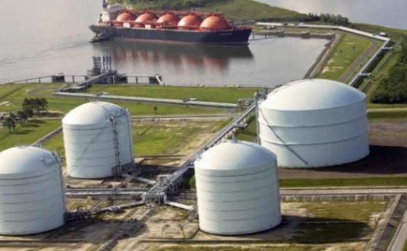 The Elba Island LNG facility sits on the Savannah River.