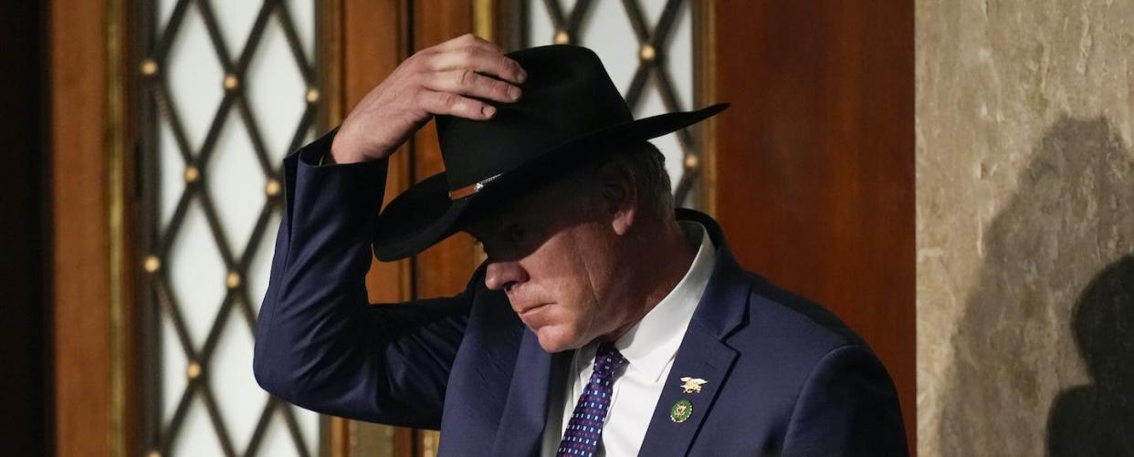 Montana Republican congressman Ryan Zinke, once Donald Trump's Interior Secretary, is among the politicians raising alarms about the Canada-U.S. border. Zinke referrred to migrants crossing into the U.S. from Canada as an assault. (AP Photo/Andrew Harnik)