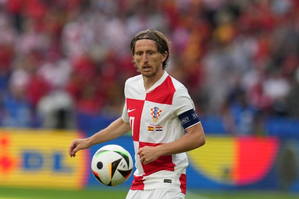 Luka Modric will need to be at his best for Croatia against Albania in Hamburg (AP)