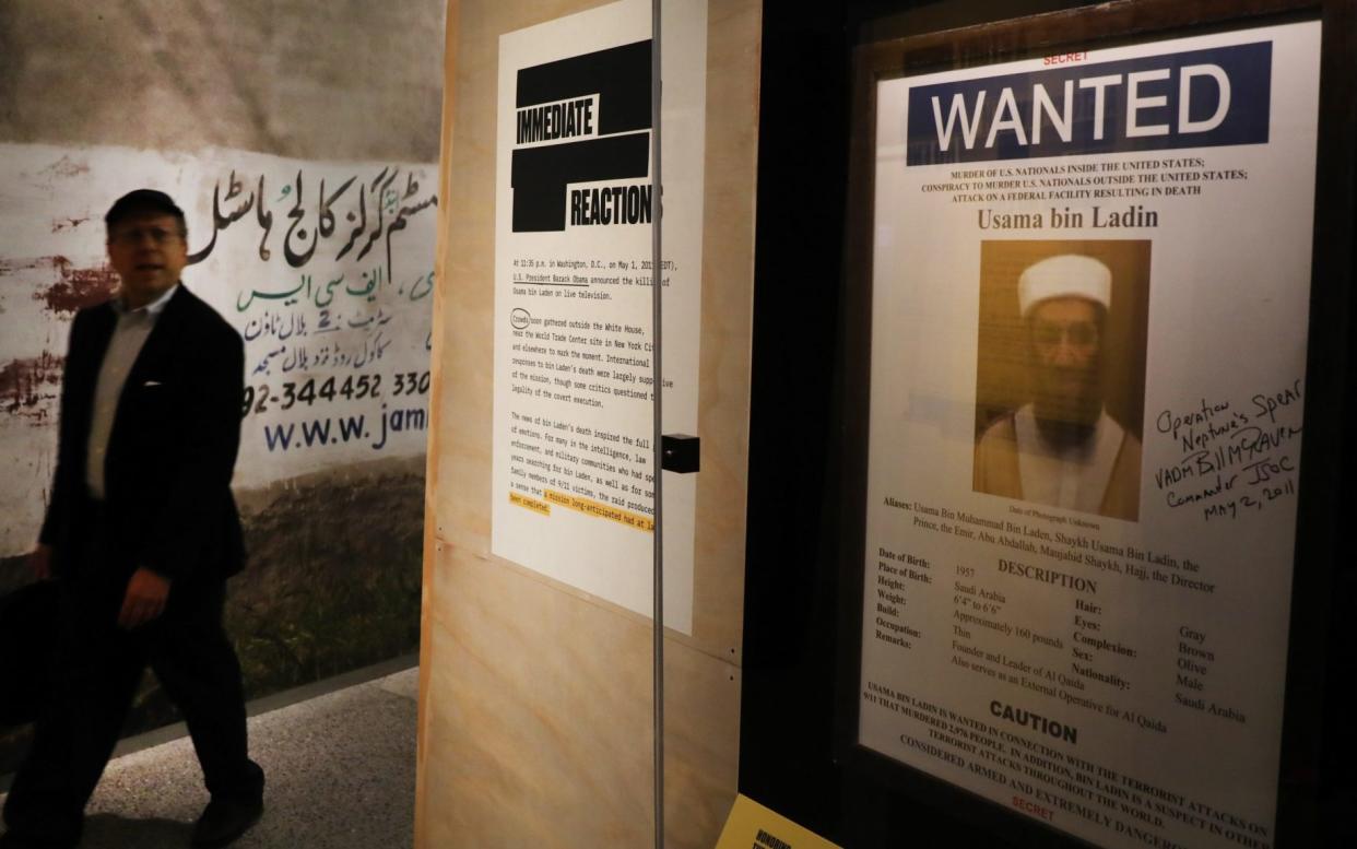 An Osama Bin Laden poster at one of the Museum's recent exhibitions - Spencer Platt