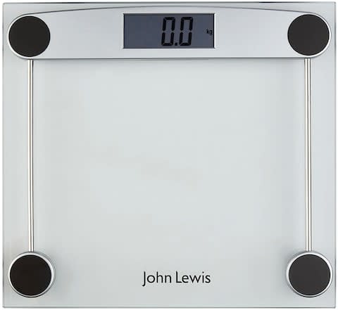 Digital glass bathroom scale