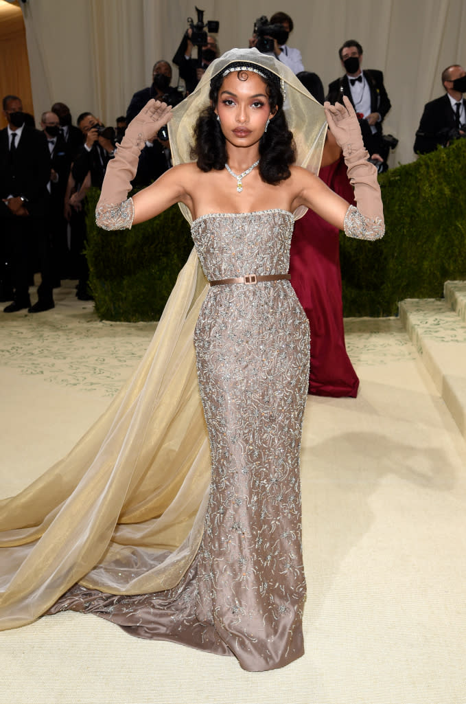 Yara Shahidi at the 2021 Met Gala - Credit: Evan Agostini/Invision/AP