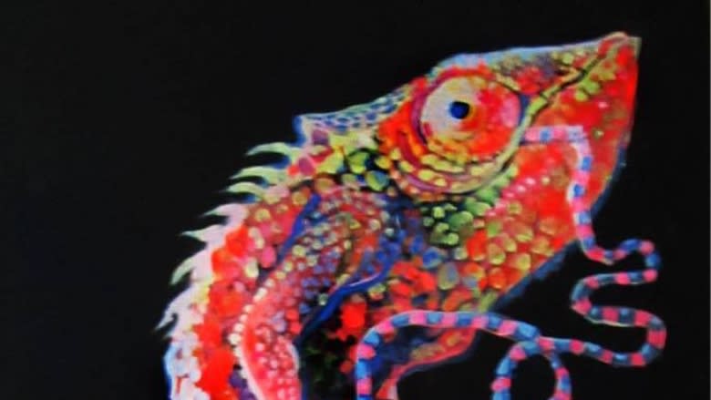 Karma chameleon: Artist forgives painting's thieves after one returns it face-to-face