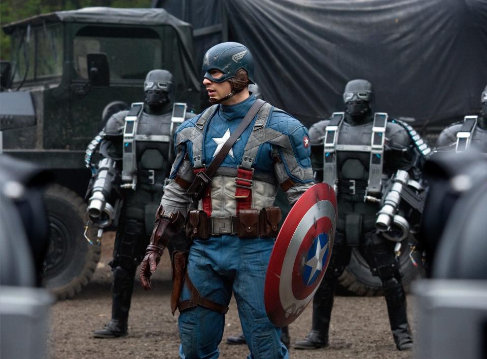 Chris Evans in a scene from "Captain America: The First Avenger."