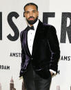 <p>Drake gets dapper on Sept. 18 for the world premiere of <em>Amsterdam</em> at Lincoln Center in N.Y.C. </p>