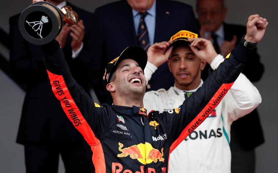 Daniel Ricciardo took his second win of the season at Monaco, despite an issue with his power unit - REUTERS