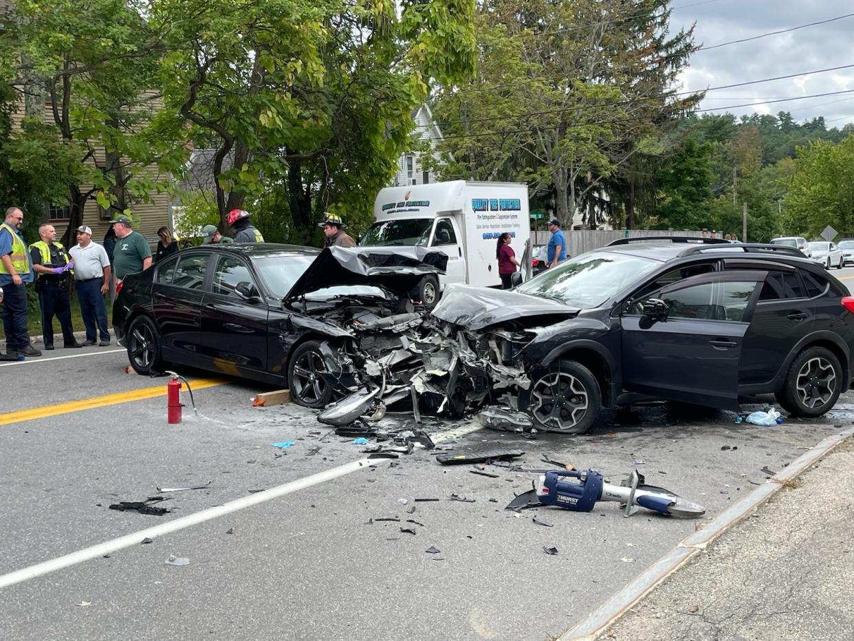 Crash on Route 4 (Main Street) in South Berwick on Tuesday afternoon