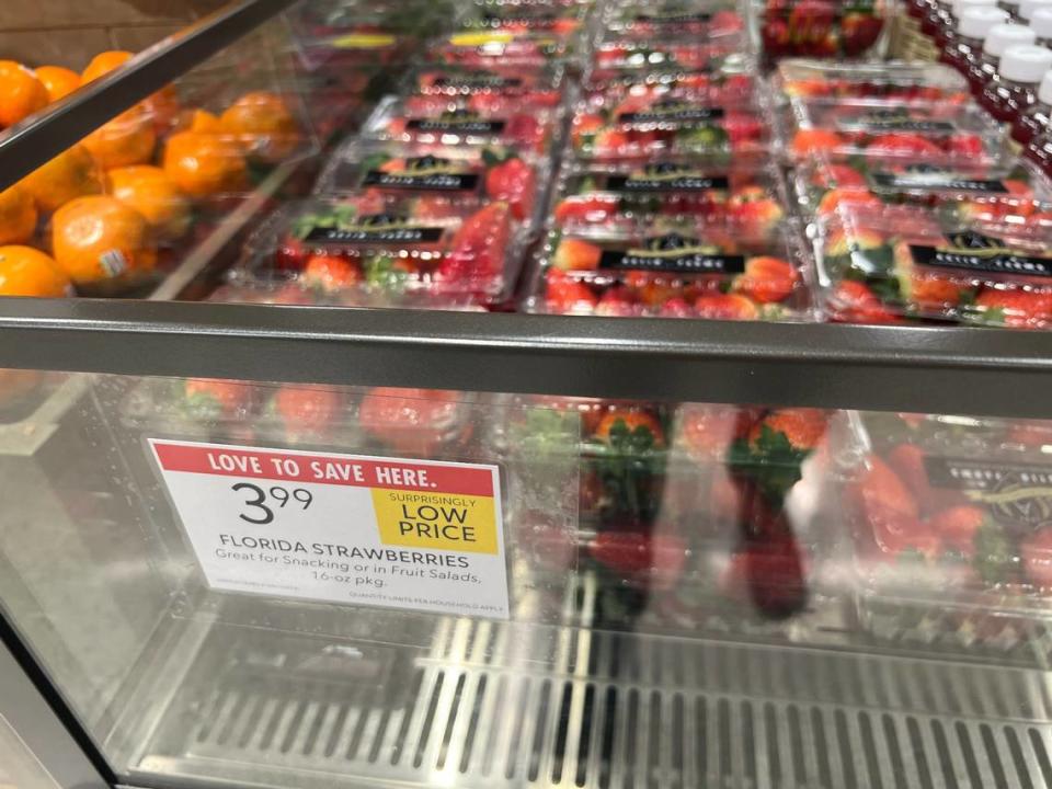 Fresh Florida strawberries is a staple of the produce department of Publix.