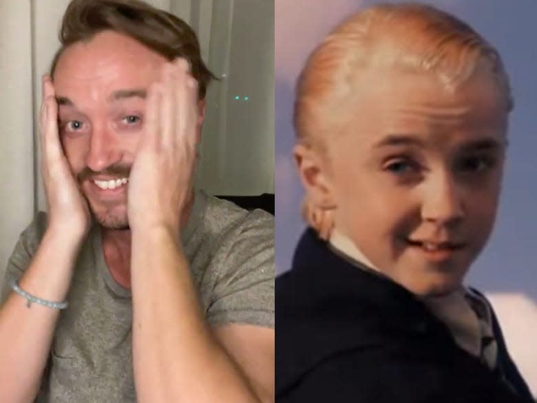 tom felton watching harry potter