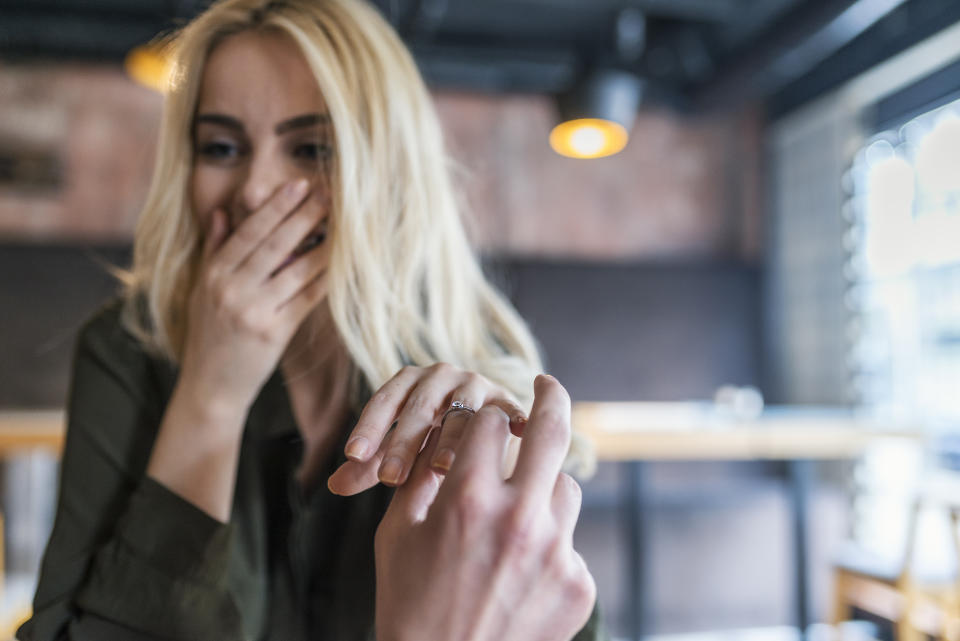 A bride-to-be has revealed her horror after realising the ring her fiance proposed with was in fact fake. Photo: Getty Images