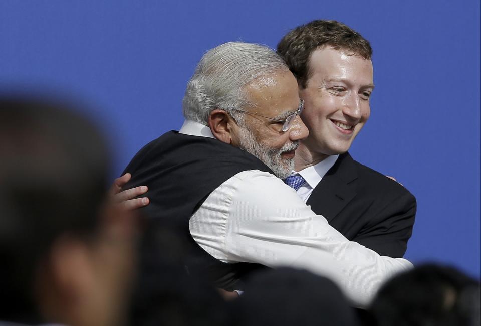 El abrazo de Narendra Modi