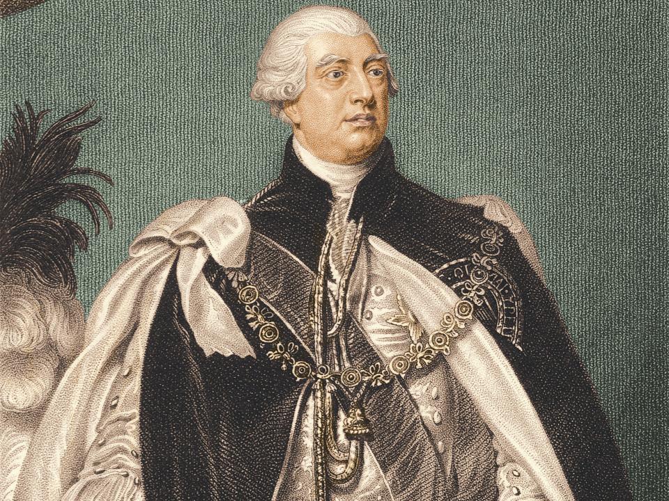 A portrait of King George III of Great Britain and Ireland