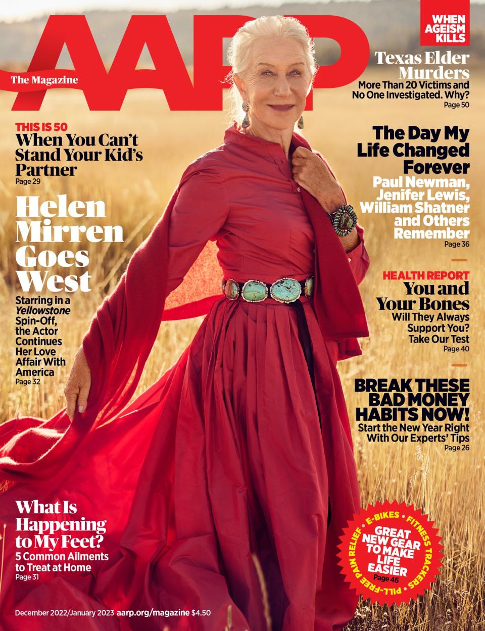 Helen Mirren Covers AARP The Magazine