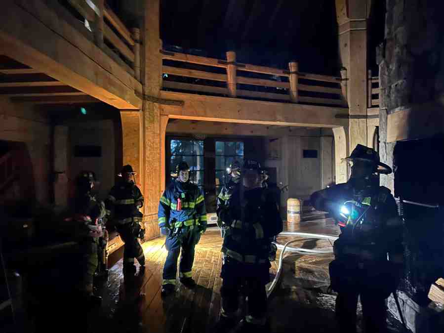 A fire broke out in the attic of the Historic Timberline Lodge on Thursday, April 18 (Clackamas Fire)
