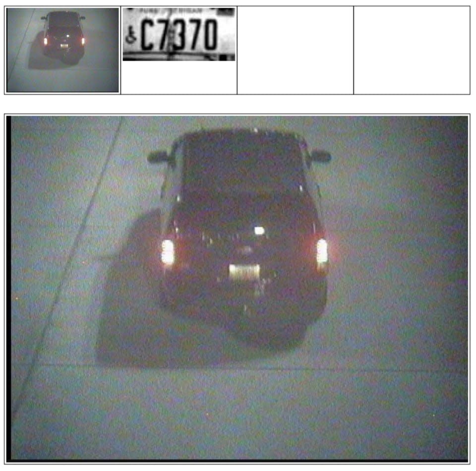 <div class="inline-image__caption"><p>Allen’s real license plate, captured on camera.</p></div> <div class="inline-image__credit">Department of Justice</div>