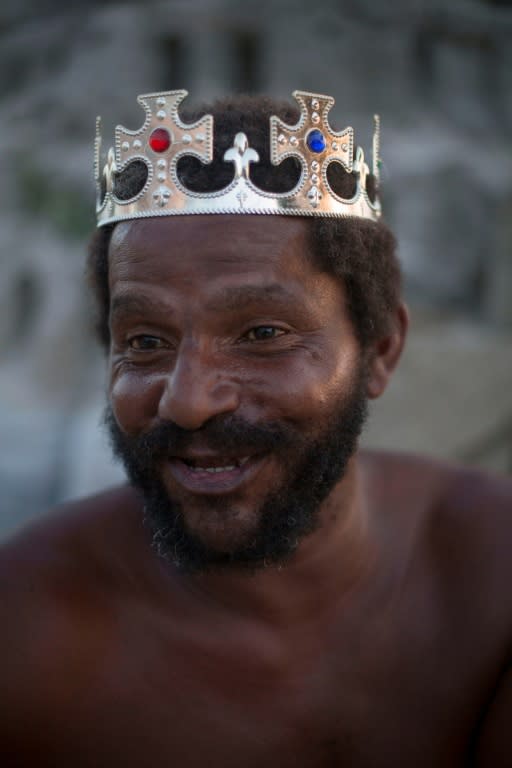 Marcio Matolias, 44, has lived in his sand castle for the last 22 years