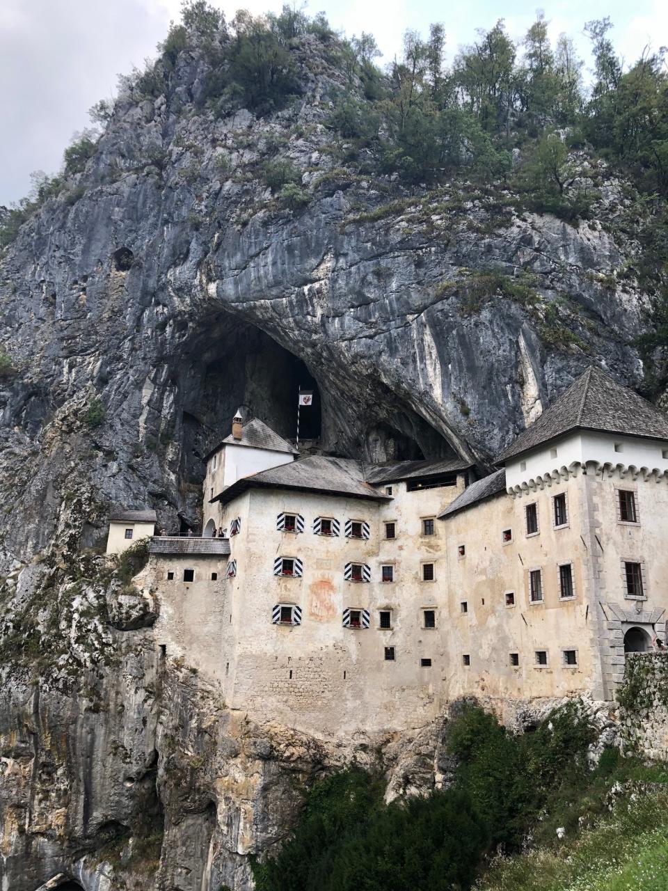 Castle built into a cliff