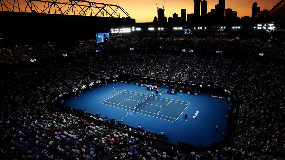 Rod Laver Arena, pictured here during the men's semi-finals at the 2020 Australian Open.